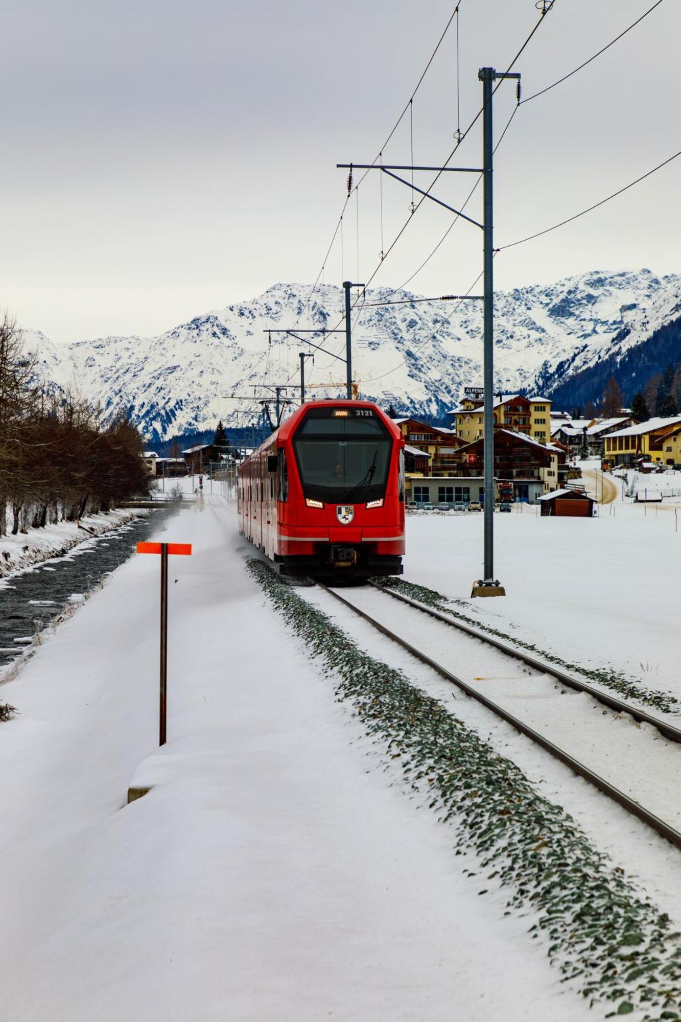 Villa Zentrum Haus Davos Buitenkant foto